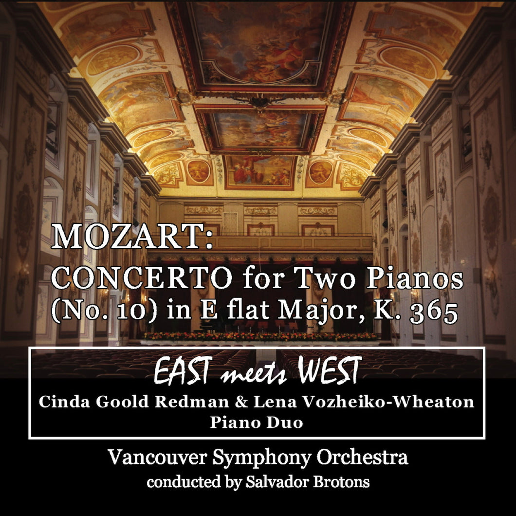 Mozart Concerto for Two Pianos in E Flat Major II Andante   East Meets West